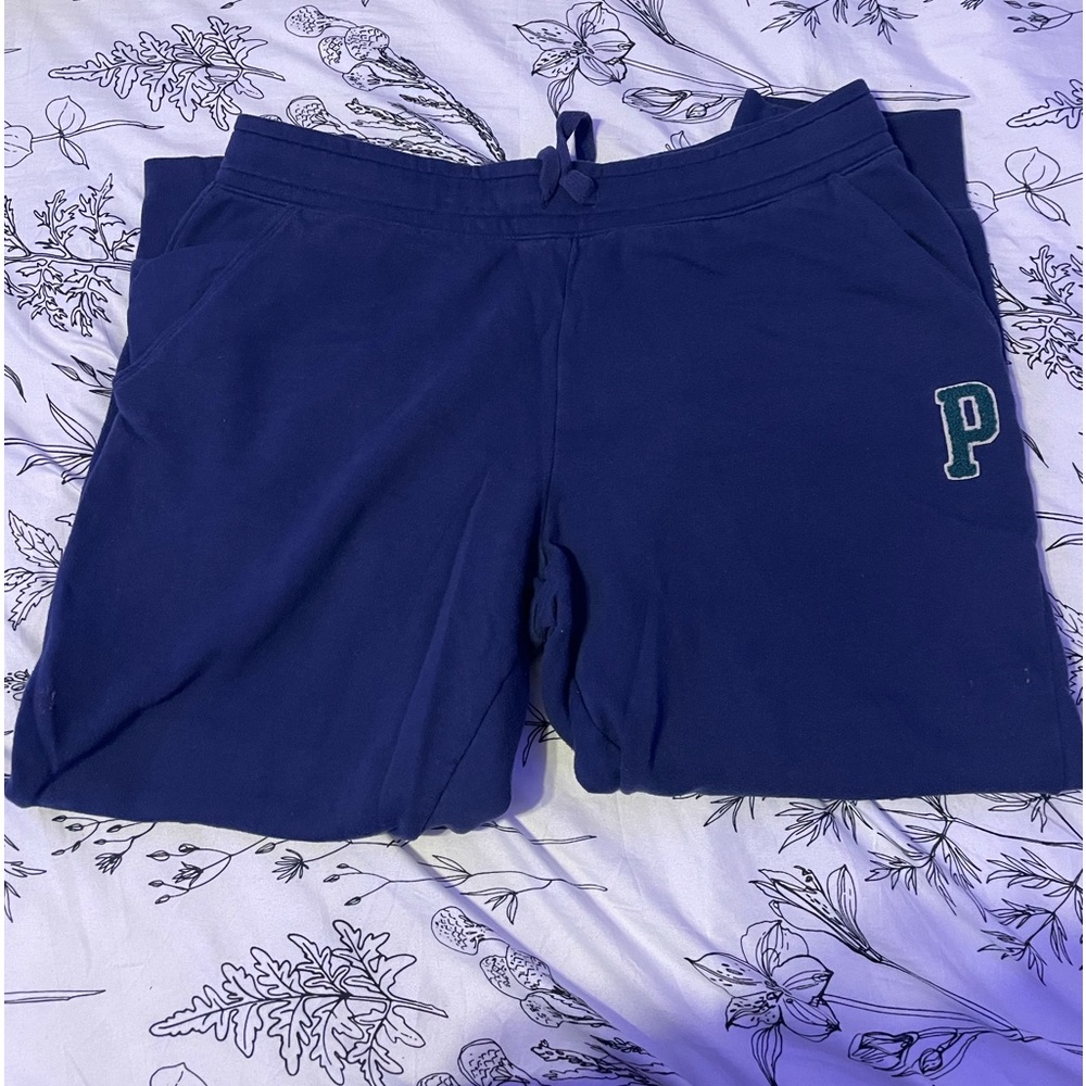 PINK navy blue new sweatpants.